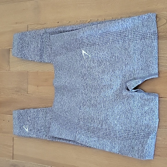 Gymshark Heathered Gray High Rise Leggings Pants Small - Picture 2 of 7